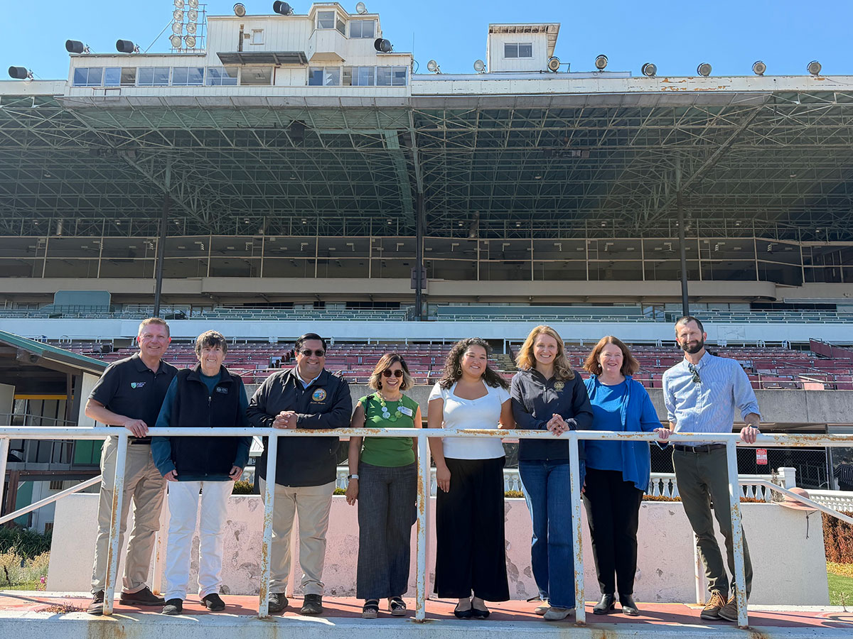 Senator Arreguín and local leaders tour the former Golden Gate Fields racetrack