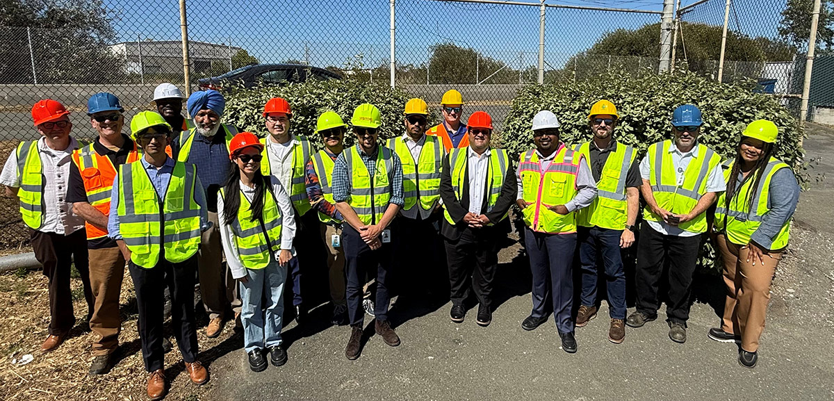 Senator Jesse Arreguín tours the West County Wastewater Plant and its efforts to adapt to climate change.